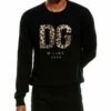 Dolce & Gabbana Applique Wool Crewneck Sweater Men Sweaters