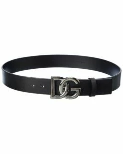 Dolce & Gabbana Leather Belt Men Belts & Suspenders