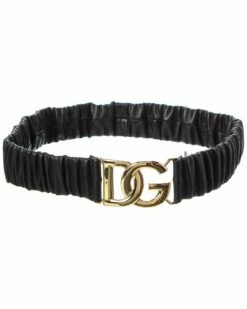 Dolce & Gabbana DG Logo Leather Belt Women Belts