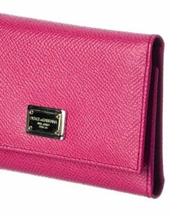 Dolce & Gabbana Dauphine Leather Flap Wallet Women Wallets & Card Cases -Dolce & Gabbana Sales 1111134102 RLLZ 3