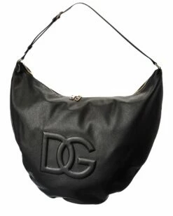 Dolce & Gabbana Half-Moon Leather Hobo Bag Women Shoulder Bags -Dolce & Gabbana Sales 1111158624 RLLZ 3