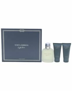 Dolce & Gabbana Light Blue 3pc Set Men Cologne & Aftershave