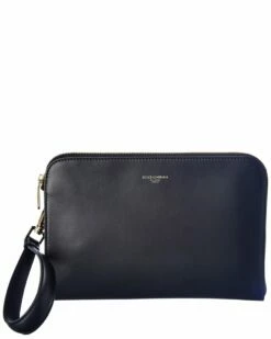 Dolce & Gabbana Leather Pouch Men Bags & Backpacks