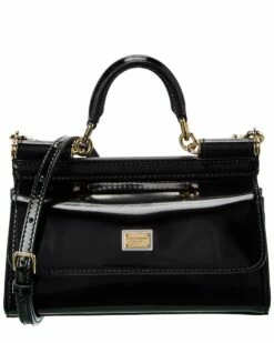 Dolce & Gabbana Sicily Small Patent Satchel Women Satchels & Top Handles