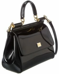 Dolce & Gabbana Sicily Small Patent Satchel Women Satchels & Top Handles -Dolce & Gabbana Sales 1111383806 RLLZ 3