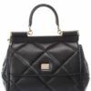 Dolce & Gabbana Quilted Sicily Small Leather Satchel Women Satchels & Top Handles -Dolce & Gabbana Sales 1111383807 RLLZ 1