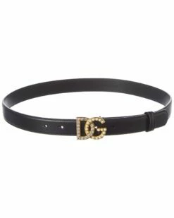Dolce & Gabbana Leather Belt Women Belts