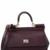 Dolce & Gabbana Sicily Small Leather Satchel Women Satchels & Top Handles