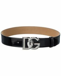 Dolce & Gabbana DG Logo Leather Belt Women Belts