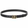 Dolce & Gabbana DG Logo Leather Belt Women Belts -Dolce & Gabbana Sales 1111485572 RLLZ 1