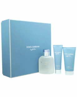 Dolce & Gabbana Dolce And Gabbana Men's 3pc Light Blue Fragrance Set Cologne & Aftershave