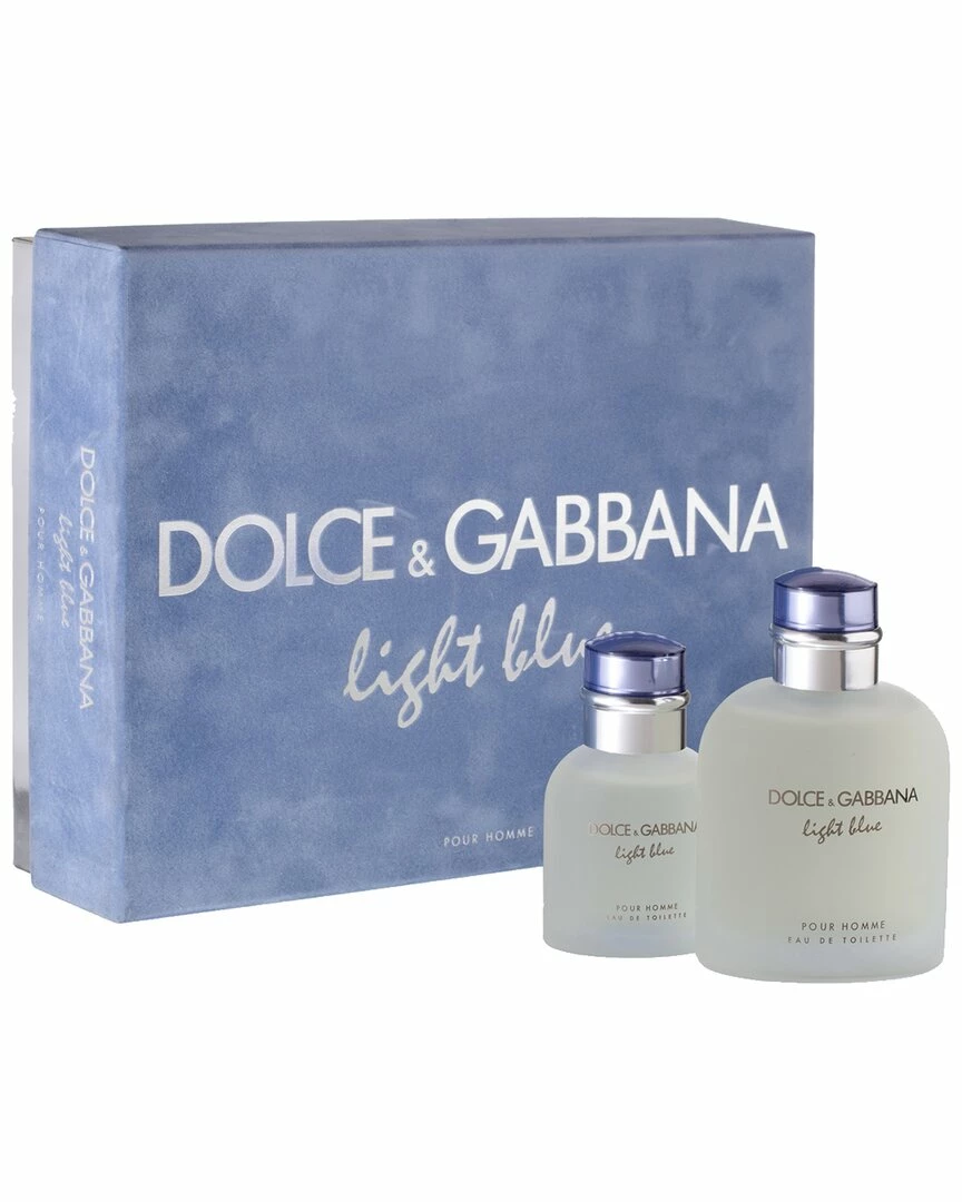Dolce & Gabbana Men's 2pc Light Blue Gift Set Grooming 3 Dolce & Gabbana Men's 2pc Light Blue Gift Set Grooming