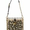 Dolce & Gabbana Satin & Croc-Embossed Leather Box Bag Women Shoulder Bags -Dolce & Gabbana Sales 1160328211 RLLZ 1