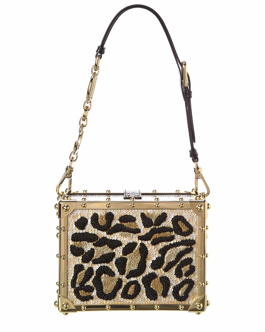 Dolce & Gabbana Satin & Croc-Embossed Leather Box Bag Women Shoulder Bags 4 Dolce & Gabbana Satin & Croc-Embossed Leather Box Bag Women Shoulder Bags - Image 2