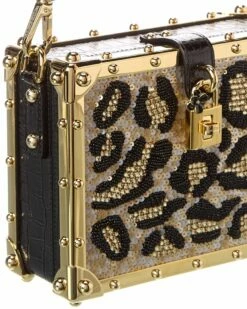 Dolce & Gabbana Satin & Croc-Embossed Leather Box Bag Women Shoulder Bags 9 Dolce & Gabbana Satin & Croc-Embossed Leather Box Bag Women Shoulder Bags -Dolce & Gabbana Sales 1160328211 RLLZ 3