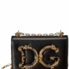 Dolce & Gabbana DG Girls Leather Shoulder Bag Women Shoulder Bags