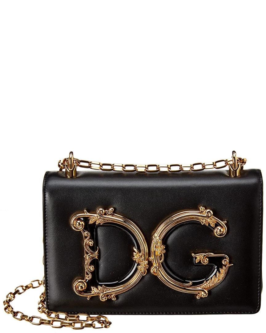 Dolce & Gabbana DG Girls Leather Shoulder Bag Women Shoulder Bags 2 Dolce & Gabbana DG Girls Leather Shoulder Bag Women Shoulder Bags