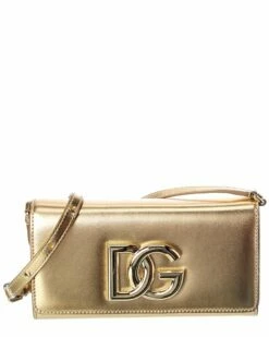 Dolce & Gabbana 3.5 Leather Crossbody Women Crossbody Bags