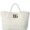 Dolce & Gabbana DG Crochet Shopper Tote Women Shoulder Bags