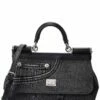 Dolce & Gabbana Sicily Small Patchwork Denim Shoulder Bag Women Shoulder Bags -Dolce & Gabbana Sales 1160508312 RLLZ 1