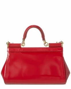 Dolce & Gabbana Sicily Small Patent Satchel Women Shoulder Bags -Dolce & Gabbana Sales 1160513836 RLLZ 2