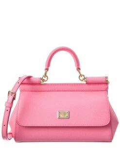 Dolce & Gabbana Sicily Small Leather Satchel Women Satchels & Top Handles
