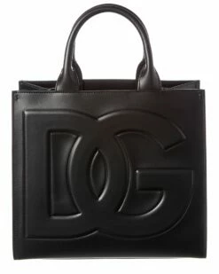Dolce & Gabbana DG Logo Leather Tote Women Totes