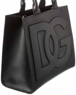 Dolce & Gabbana DG Logo Leather Tote Women Totes -Dolce & Gabbana Sales 1161419633 RLLZ 3