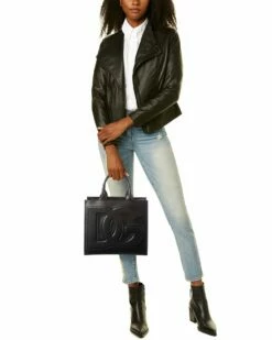 Dolce & Gabbana DG Logo Leather Tote Women Totes -Dolce & Gabbana Sales 1161419633 RLLZ 4