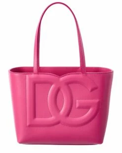 Dolce & Gabbana DG Logo Small Leather Tote Women Totes