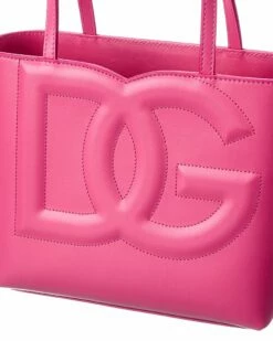 Dolce & Gabbana DG Logo Small Leather Tote Women Totes -Dolce & Gabbana Sales 1161485554 RLLZ 3