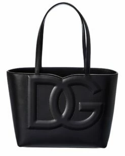 Dolce & Gabbana DG Logo Leather Tote Women Totes