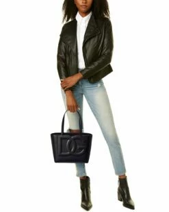 Dolce & Gabbana DG Logo Leather Tote Women Totes -Dolce & Gabbana Sales 1161485555 RLLZ 4