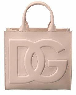 Dolce & Gabbana DG Logo Leather Tote Women Totes