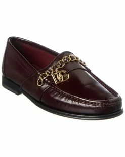 Dolce & Gabbana Leather Loafer Men Loafers & Slip Ons