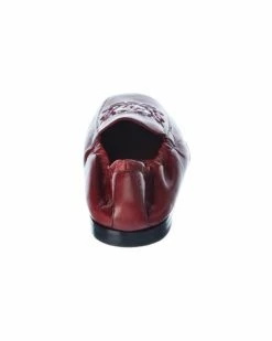 Dolce & Gabbana Leather Slipper Men Loafers & Slip Ons Red -Dolce & Gabbana Sales 1312061684 RLLZ 3