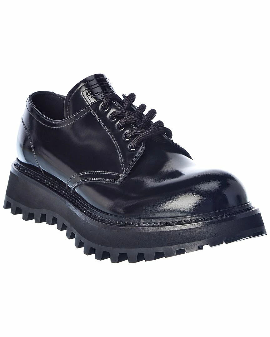 Dolce & Gabbana Leather Derby Shoe Men Dress Shoes Black 3 Dolce & Gabbana Leather Derby Shoe Men Dress Shoes Black