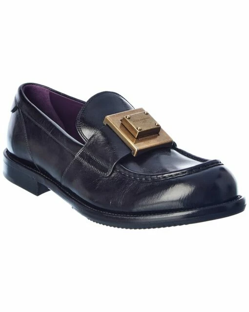 Dolce & Gabbana Leather Loafer Men Loafers & Slip Ons Black -Dolce & Gabbana Sales 1312097601 RLLZ 1