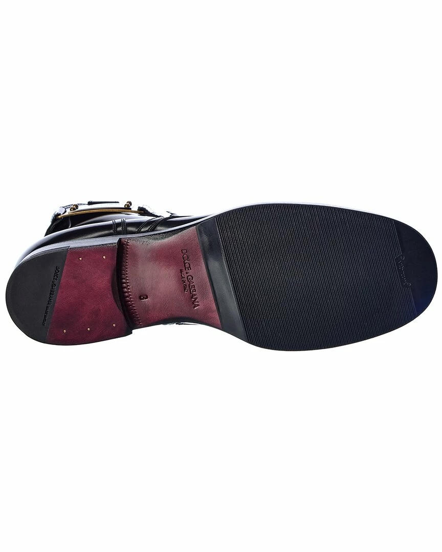 Dolce & Gabbana Leather Boot Men Boots 6 Dolce & Gabbana Leather Boot Men Boots - Image 4