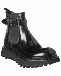 Dolce & Gabbana Bernini Leather Boot Men Boots