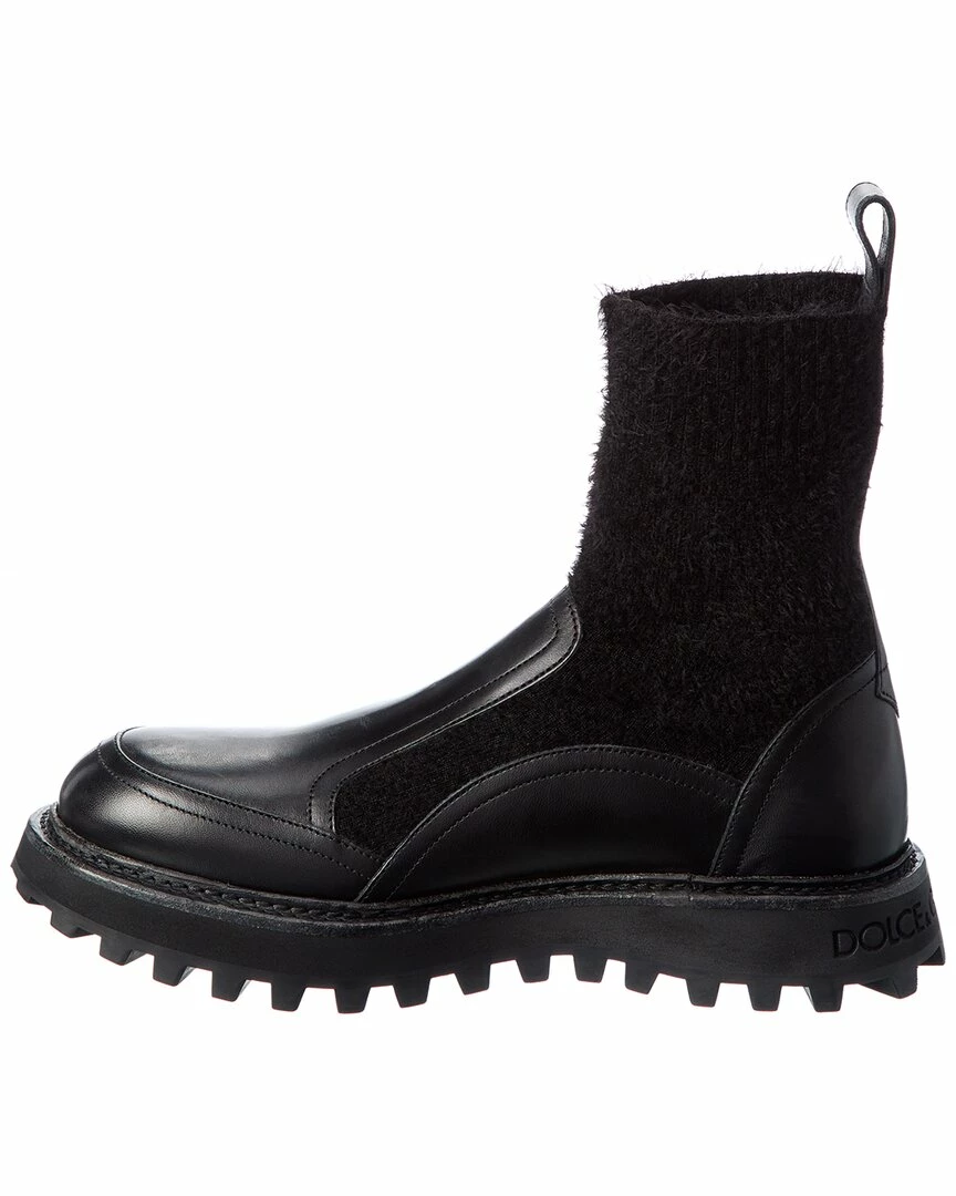 Dolce & Gabbana Leather Boot Men Boots 3 Dolce & Gabbana Leather Boot Men Boots - Image 2