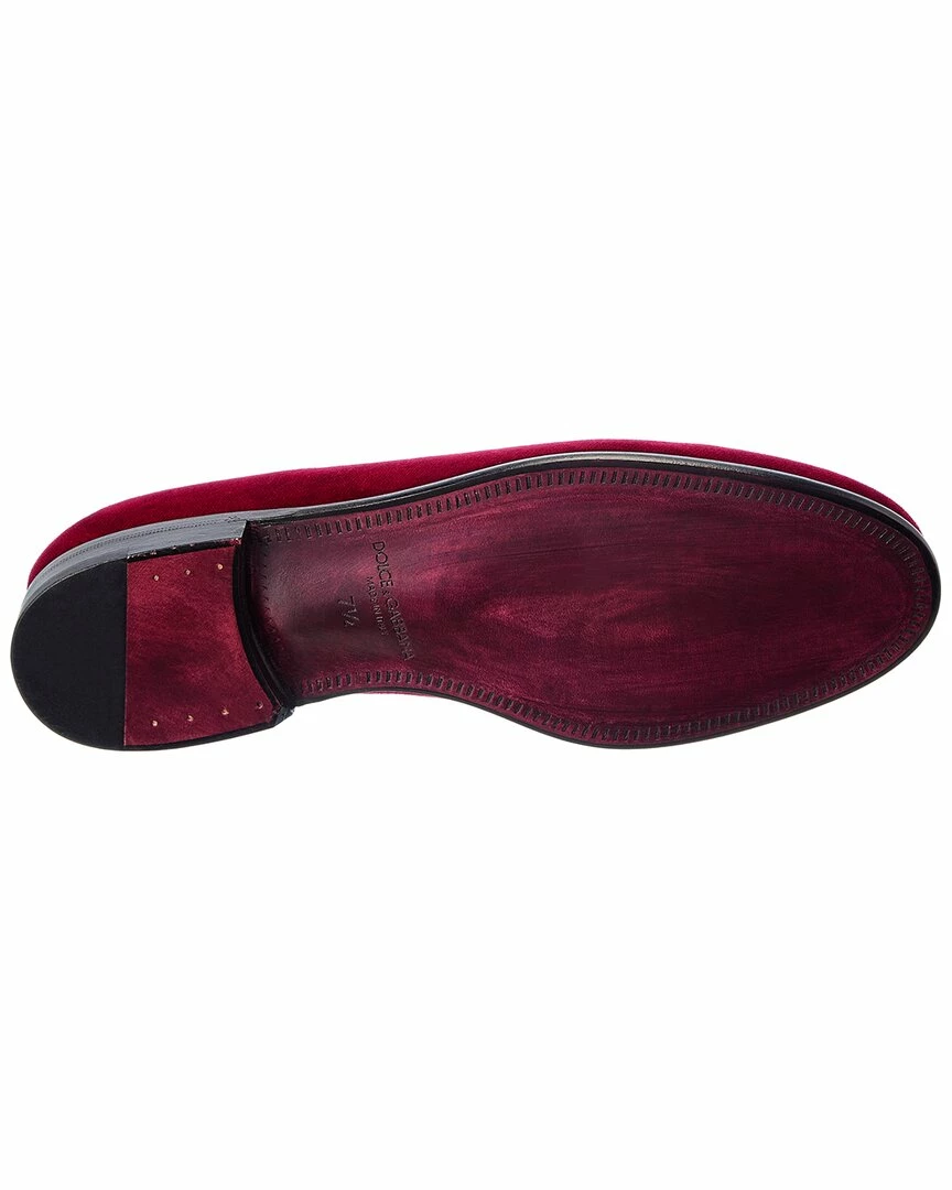 Dolce & Gabbana Leonardo Velvet Loafer Men Loafers & Slip Ons 5 Dolce & Gabbana Leonardo Velvet Loafer Men Loafers & Slip Ons - Image 4