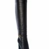 Dolce & Gabbana DG Buckle Leather Knee High Boot Women Boots