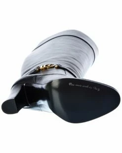 Dolce & Gabbana DG Buckle Leather Knee High Boot Women Boots -Dolce & Gabbana Sales 1313075622 RLLZ 4