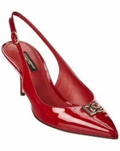 Dolce & Gabbana DG Patent Slingback Pump Women Pumps Red -Dolce & Gabbana Sales 1313117718 RLLZ 1 1