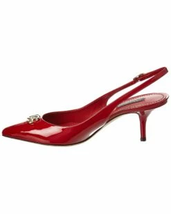 Dolce & Gabbana DG Patent Slingback Pump Women Pumps Red -Dolce & Gabbana Sales 1313117718 RLLZ 2