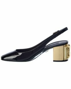 Dolce & Gabbana DG Karol Patent Slingback Pump Women Pumps Black -Dolce & Gabbana Sales 1313117719 RLLZ 2