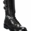 Dolce & Gabbana Leather Combat Boot Women Boots -Dolce & Gabbana Sales 1313159875 RLLZ 1