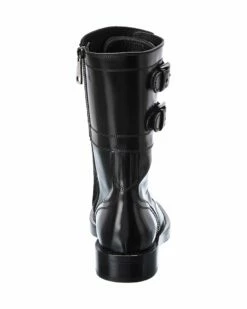 Dolce & Gabbana Leather Combat Boot Women Boots -Dolce & Gabbana Sales 1313159875 RLLZ 3