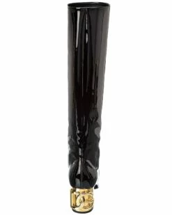 Dolce & Gabbana DG Karol Patent Knee-High Boot Women Boots -Dolce & Gabbana Sales 1313168604 RLLZ 3